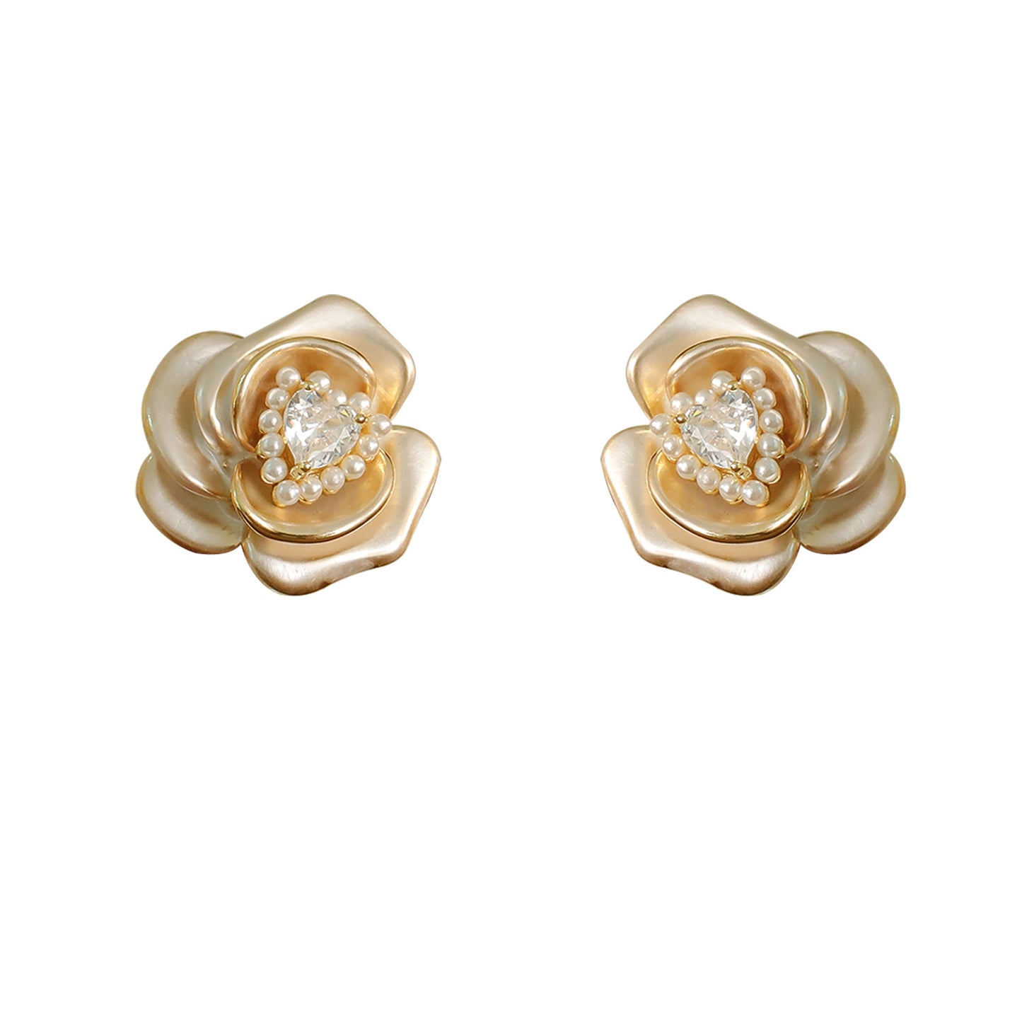 Rose Pearl Studs