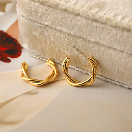 Braided Hoop Earrings
