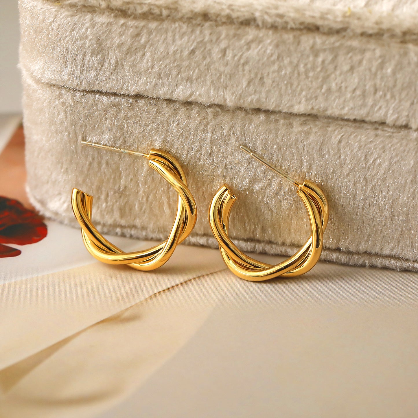 Braided Hoop Earrings
