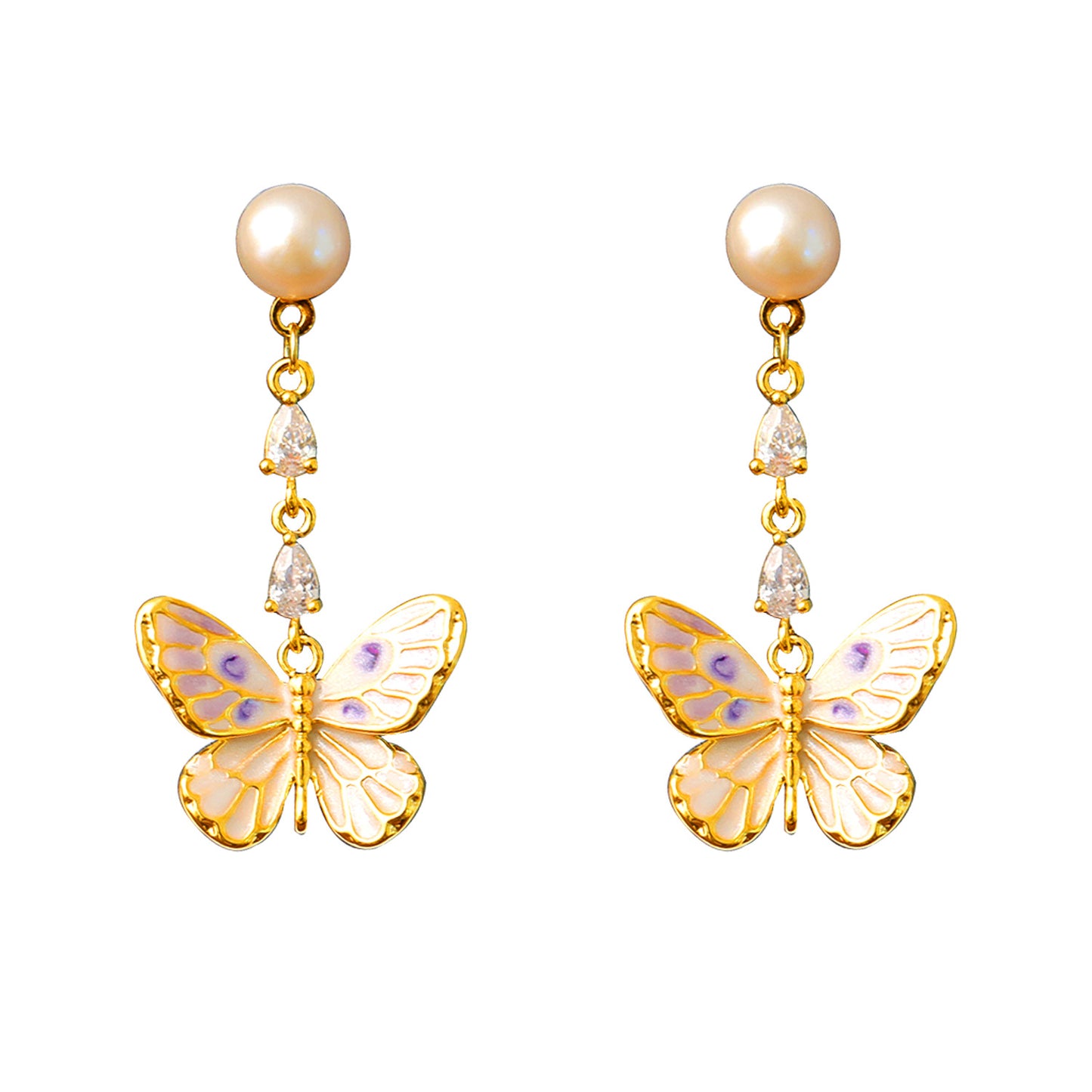 Vintage Butterfly Earrings