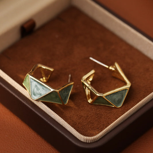 Geometric Hoop Earrings