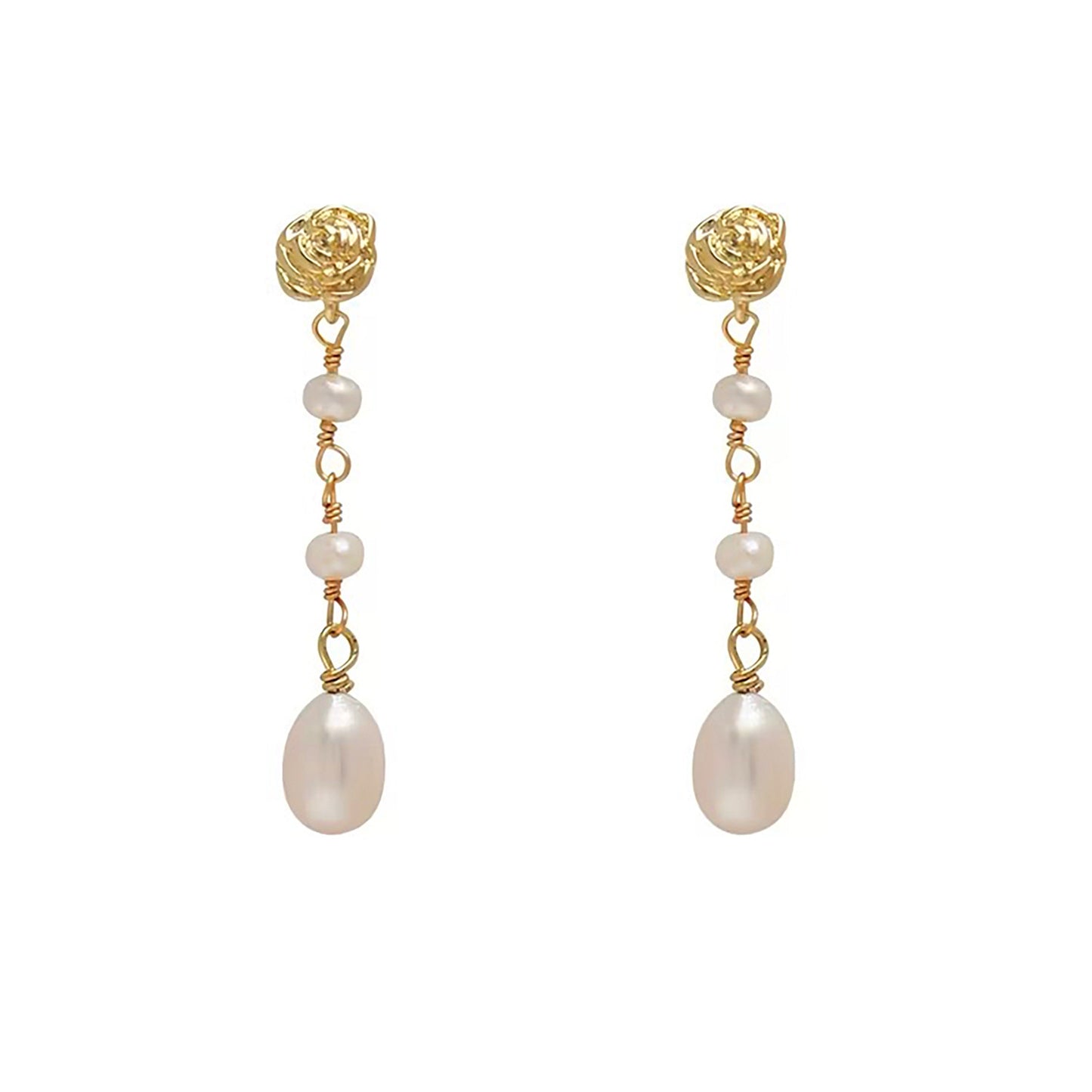 Baroque Pearl Drop Earrings