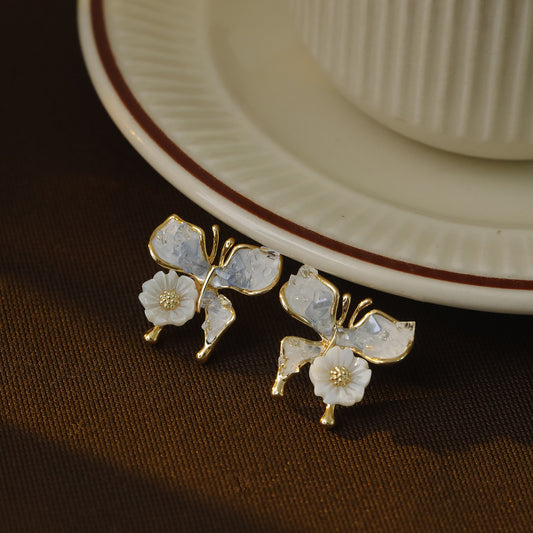 Crystal Butterfly Studs