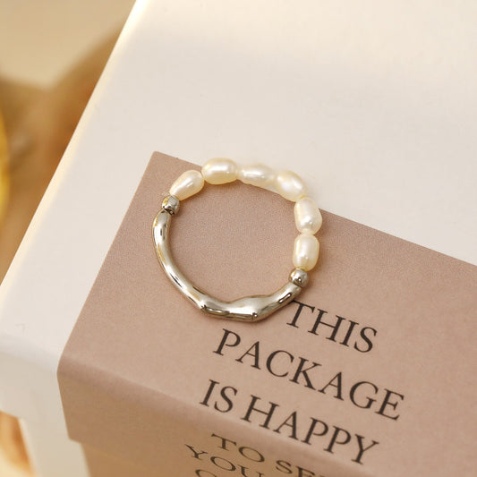 Freshwater Pearl Elastic Ring