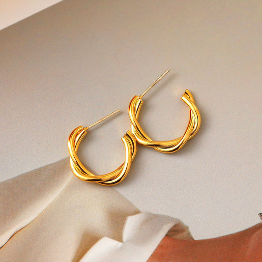Braided Hoop Earrings