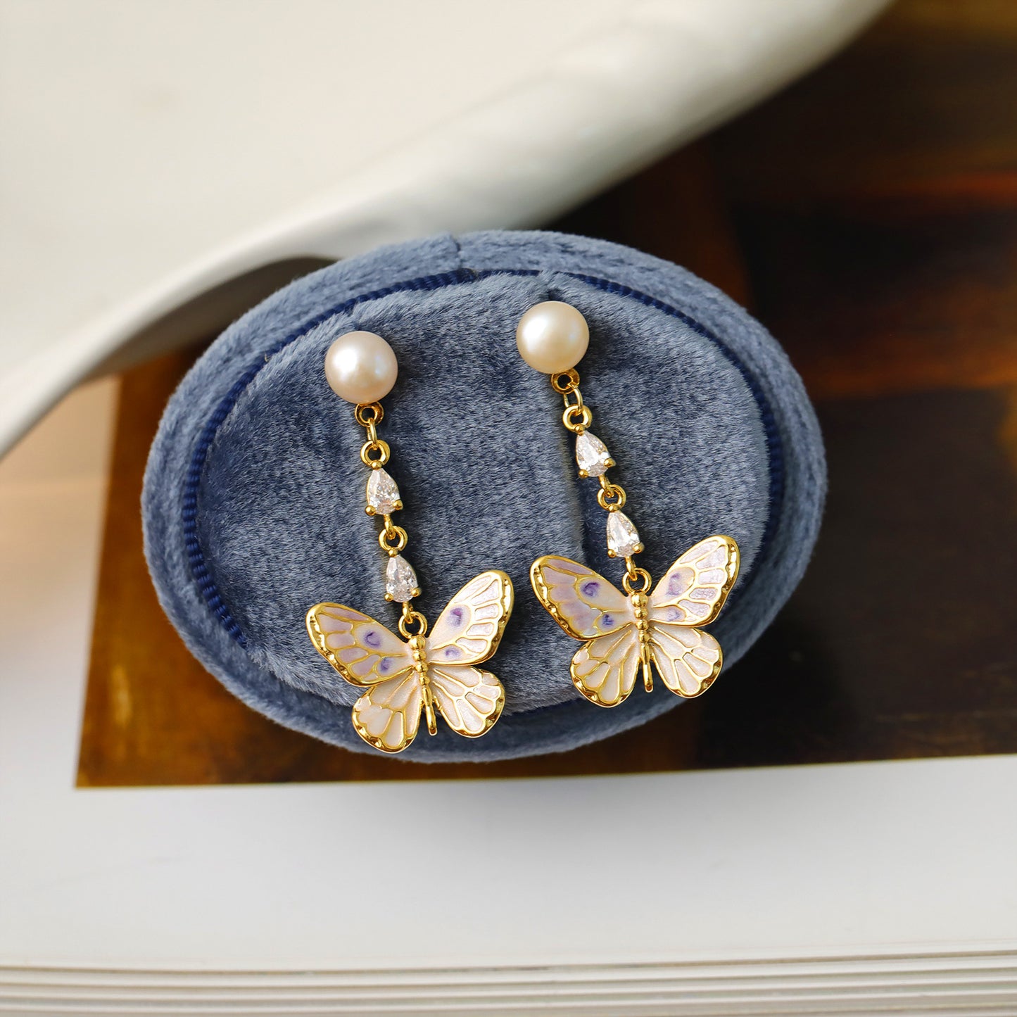 Vintage Butterfly Earrings