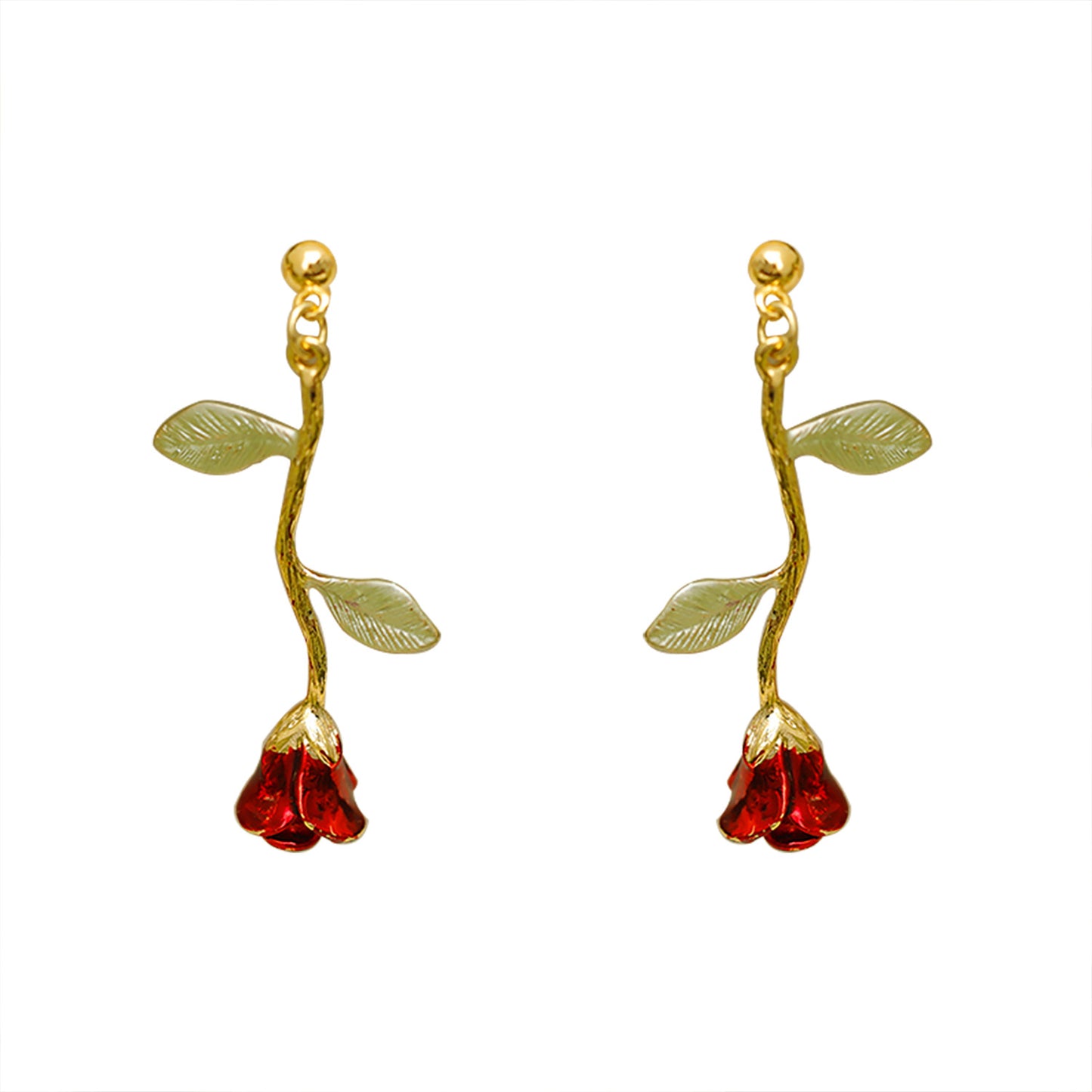 Rosette Drop Earrings