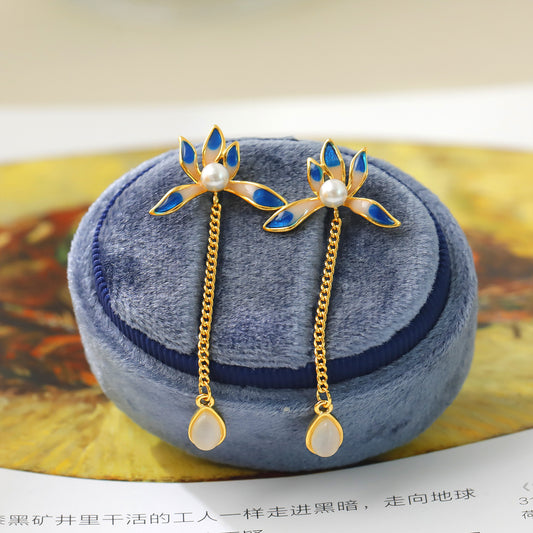 Iris Drop Earrings