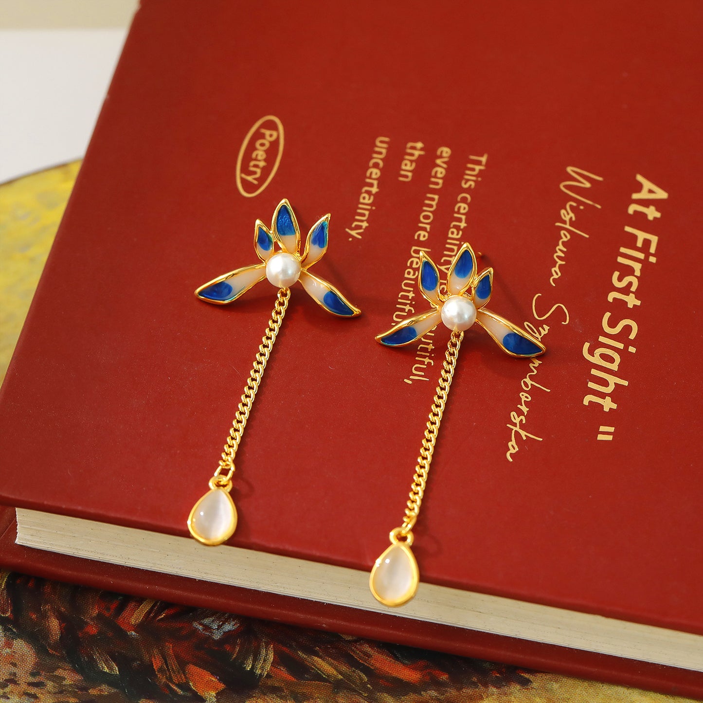 Iris Drop Earrings