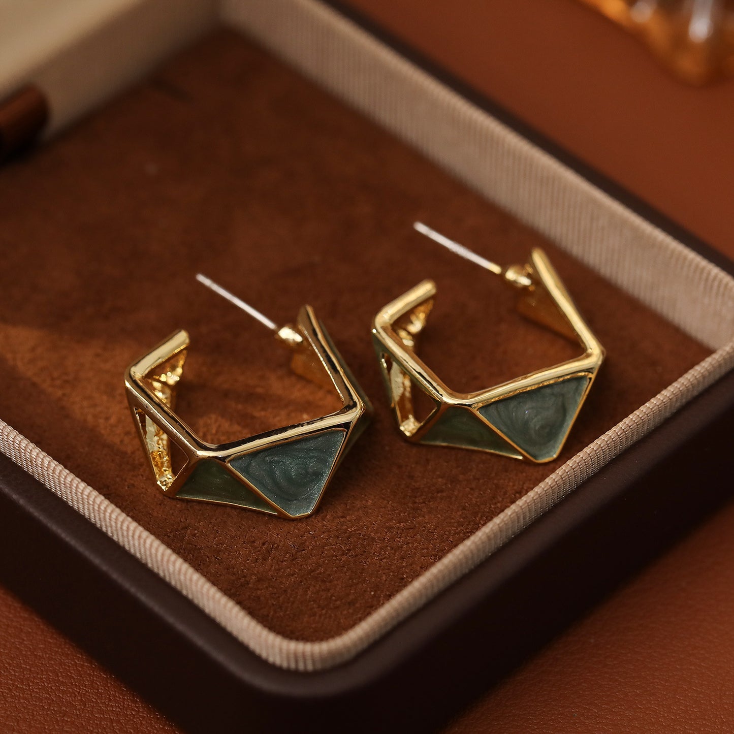 Geometric Hoop Earrings