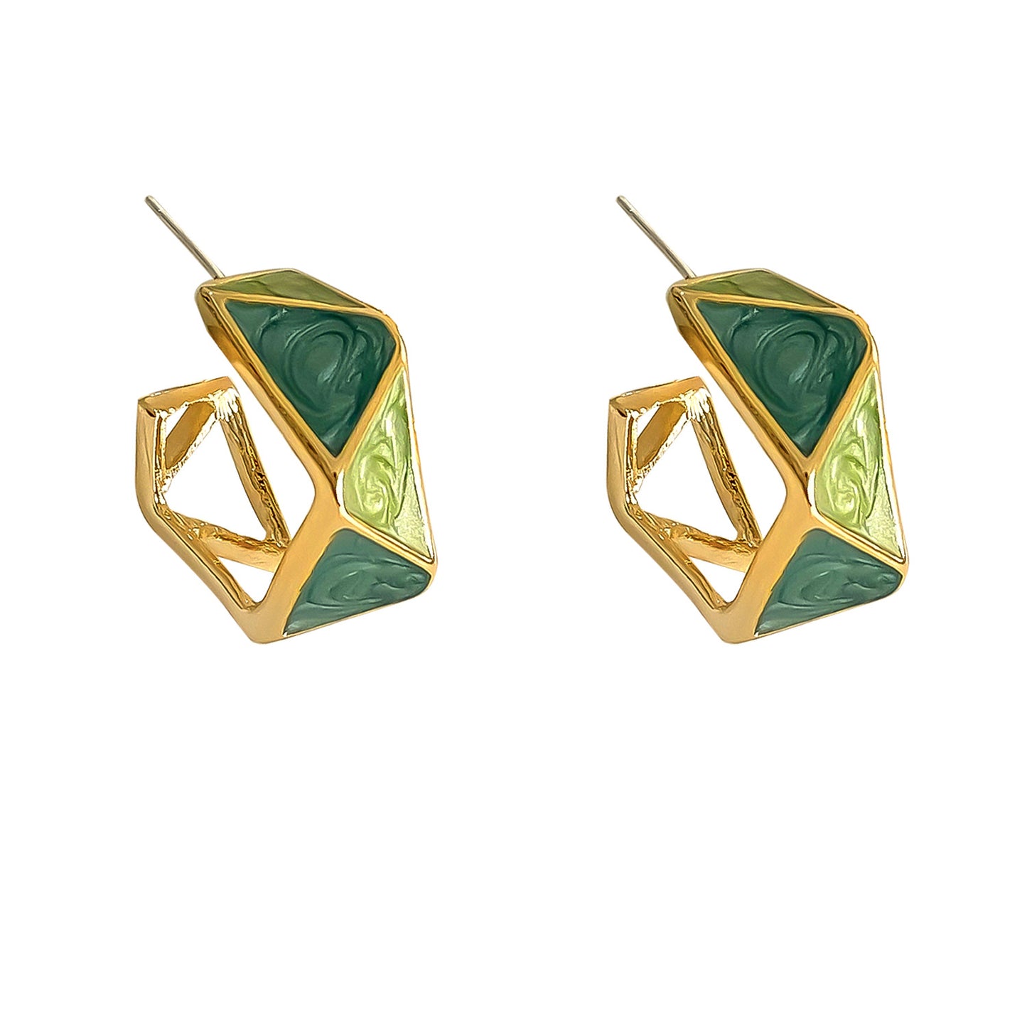 Geometric Hoop Earrings
