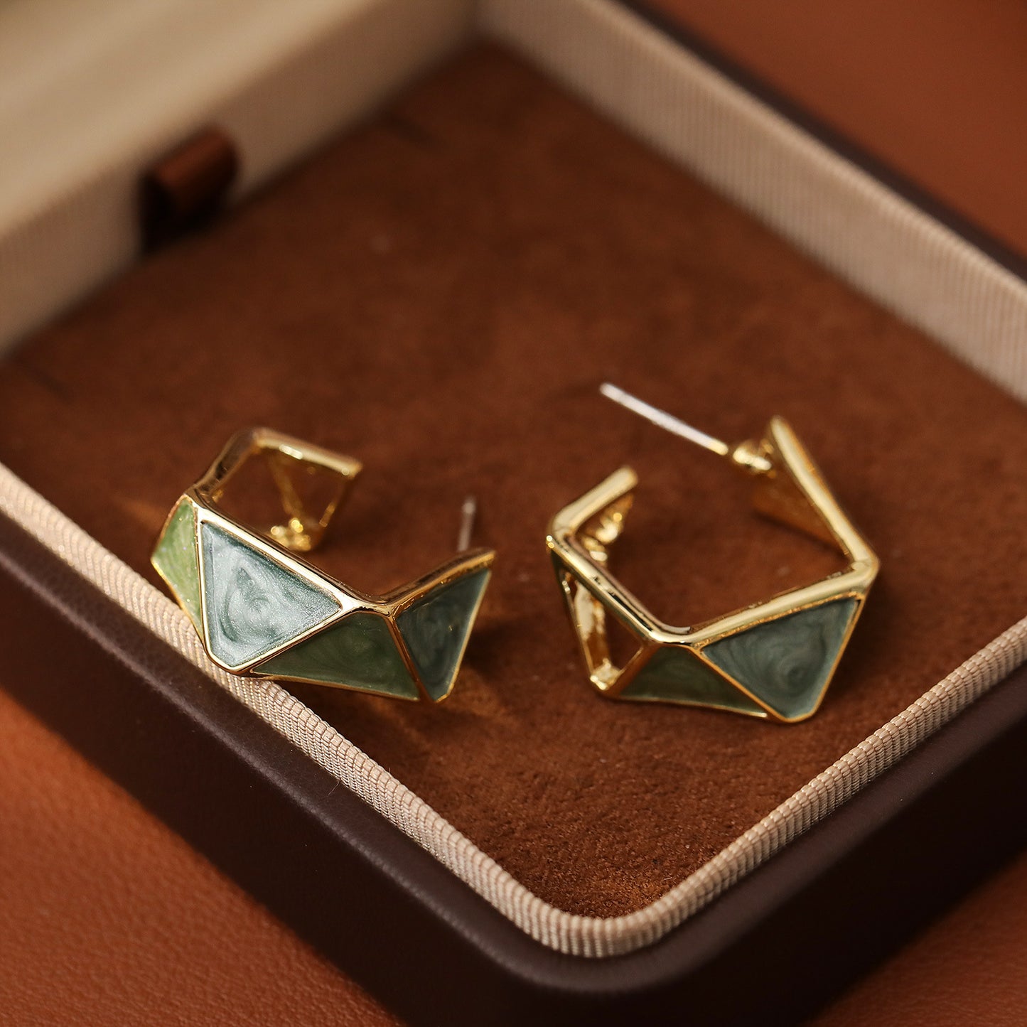 Geometric Hoop Earrings