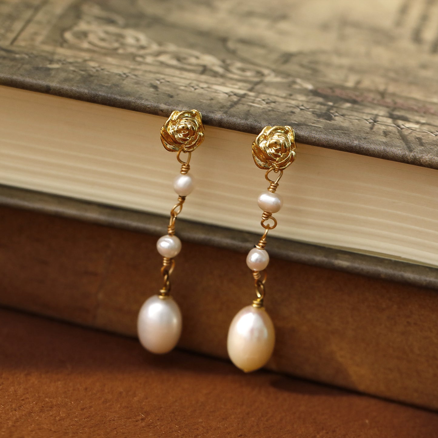 Baroque Pearl Drop Earrings