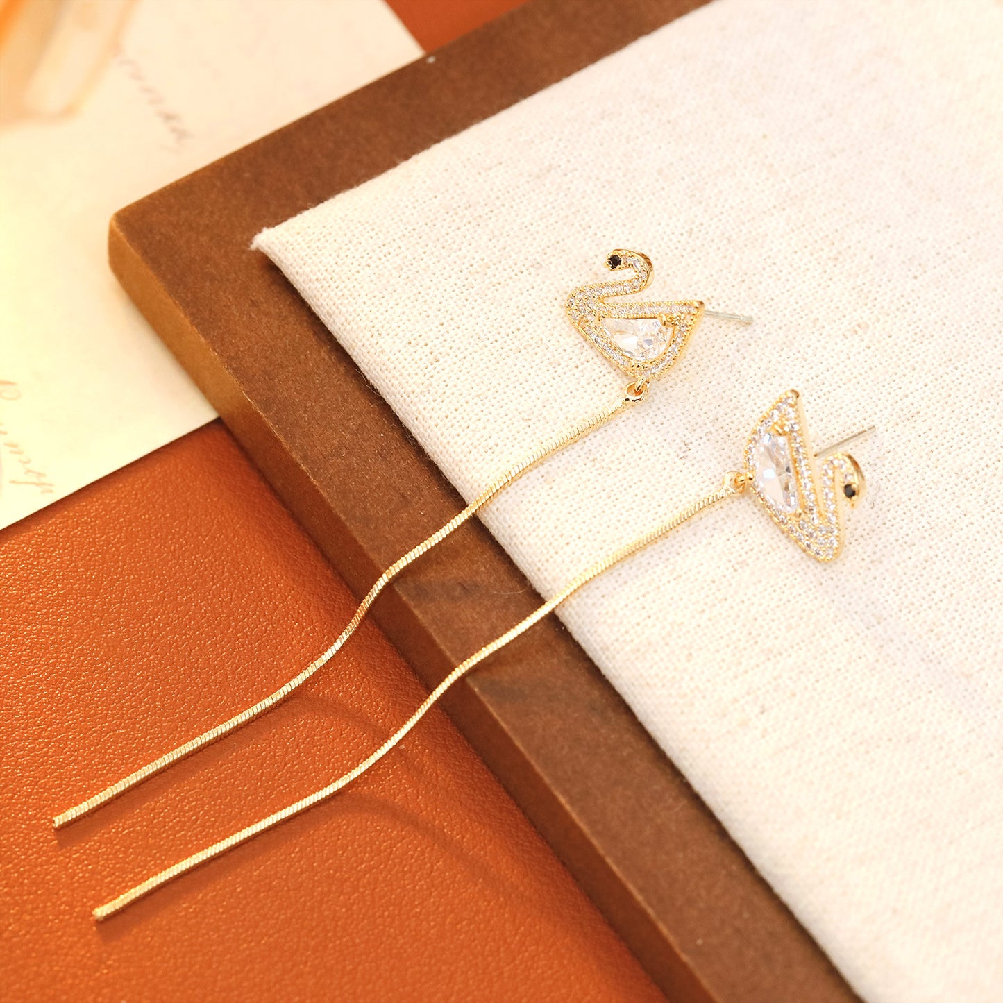 Swan Grace Tassel Earrings