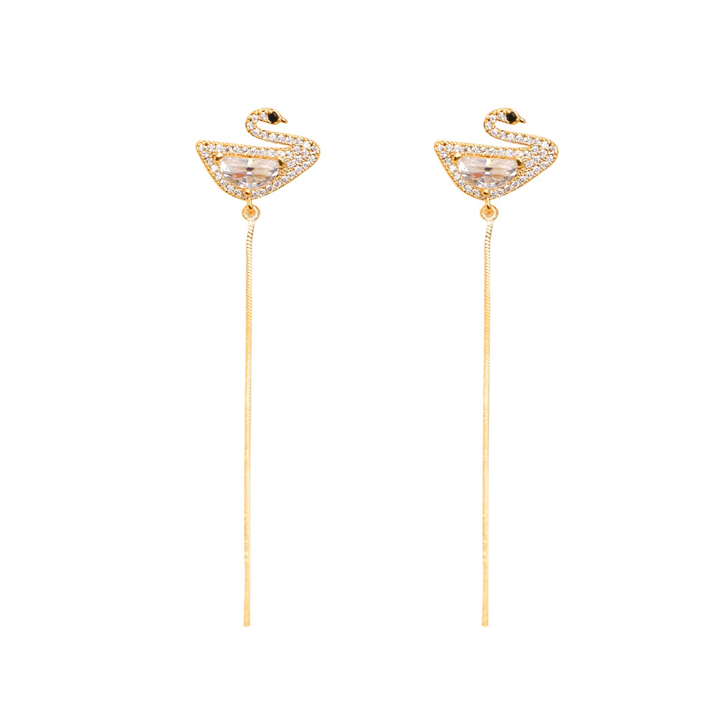 Swan Grace Tassel Earrings
