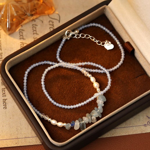 Blue Natural Stone Necklace
