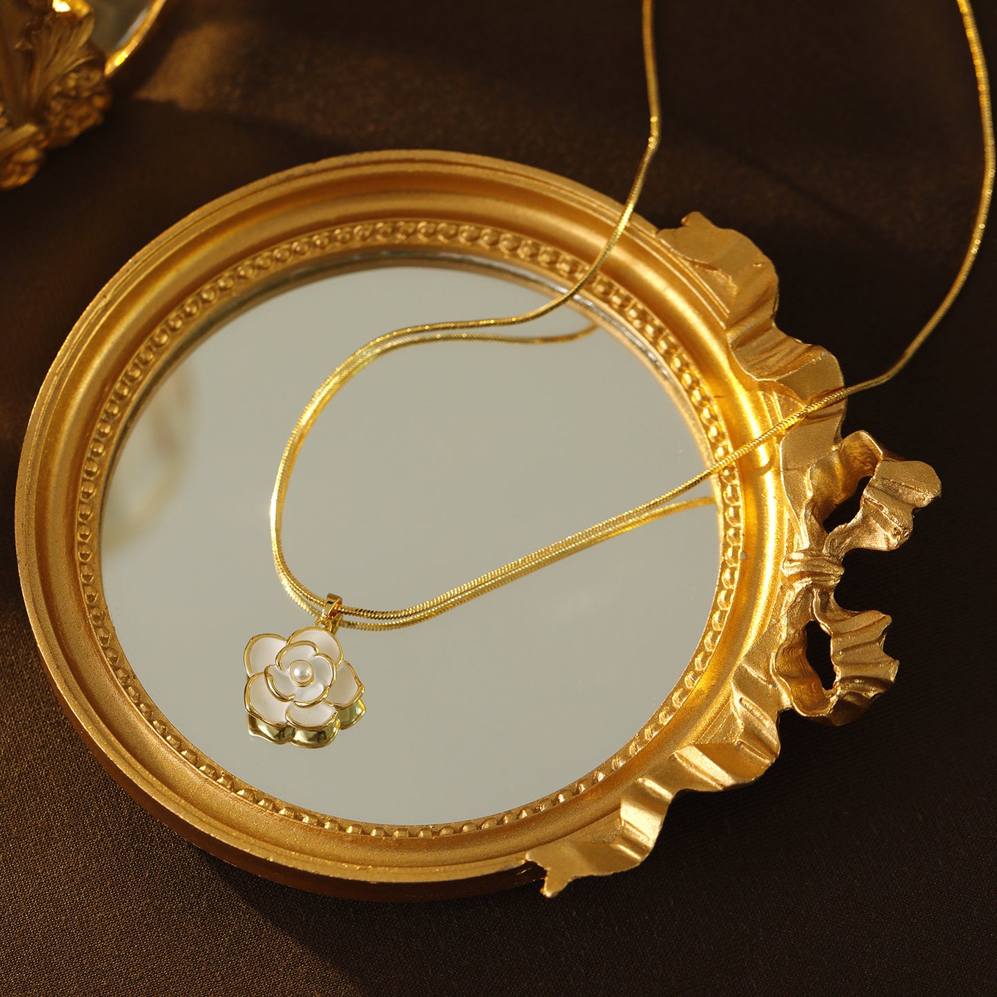 Camellia Pearl Necklace