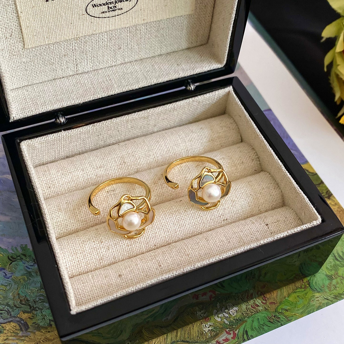 Camellia Pearl Ring