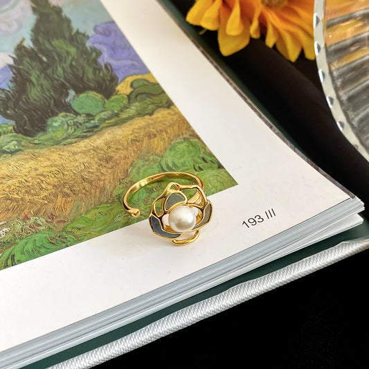 Camellia Pearl Ring