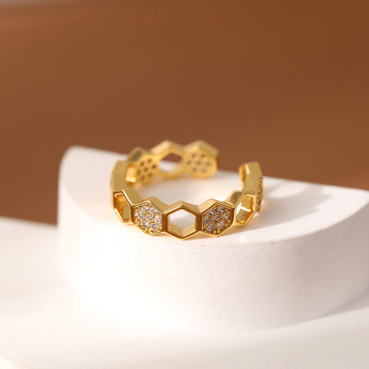 Hexa Halo Ring