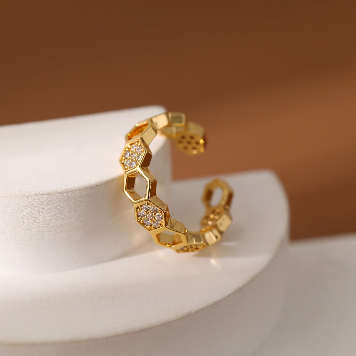 Hexa Halo Ring