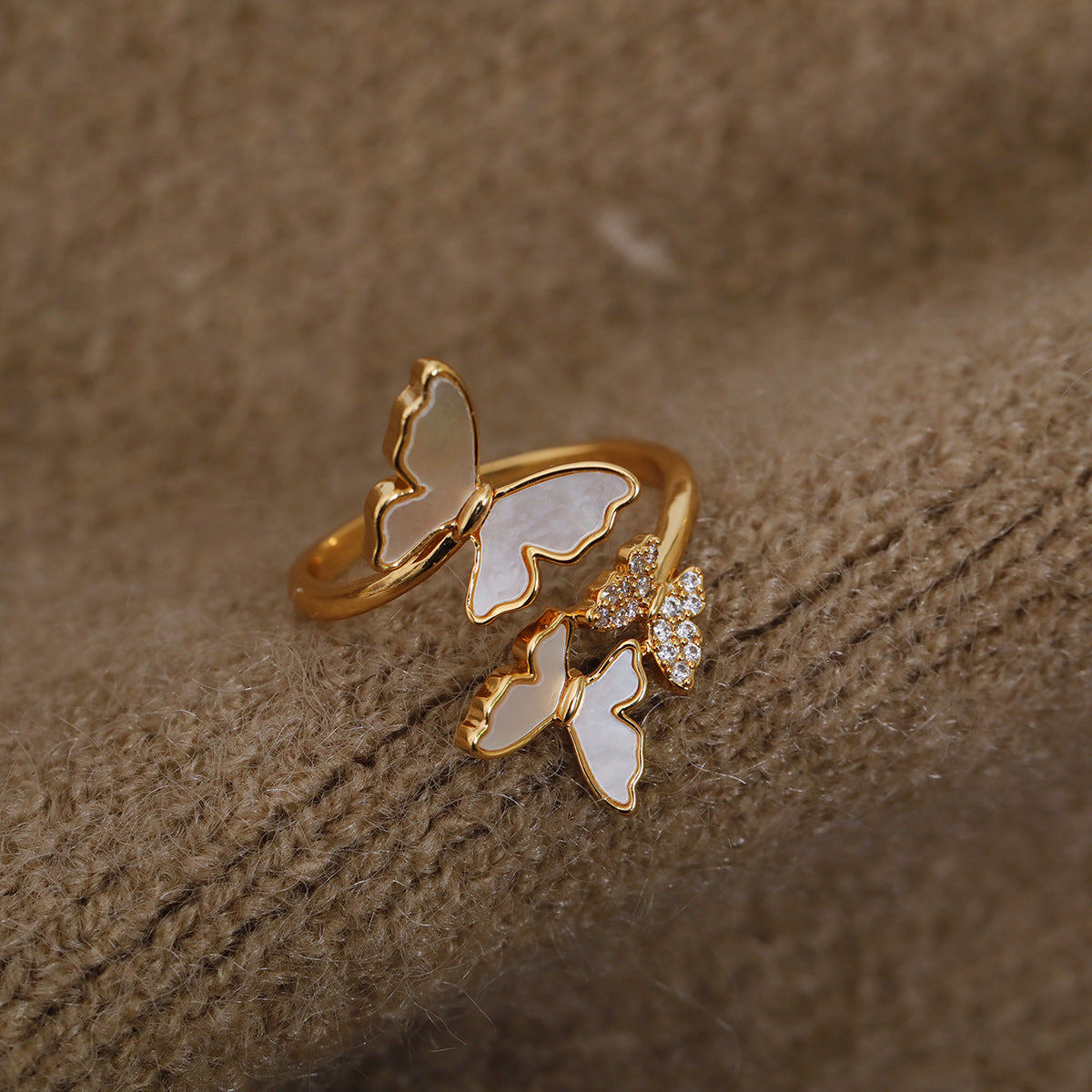 Butterfly Shell Ring