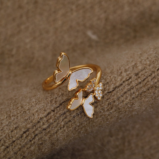 Butterfly Shell Ring